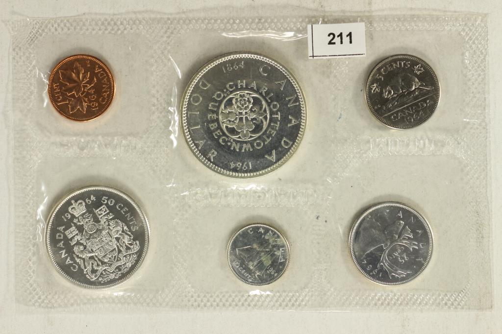 1964 CANADA SILVER (PF LIKE) SET NO ENVELOPE (1 of 2)