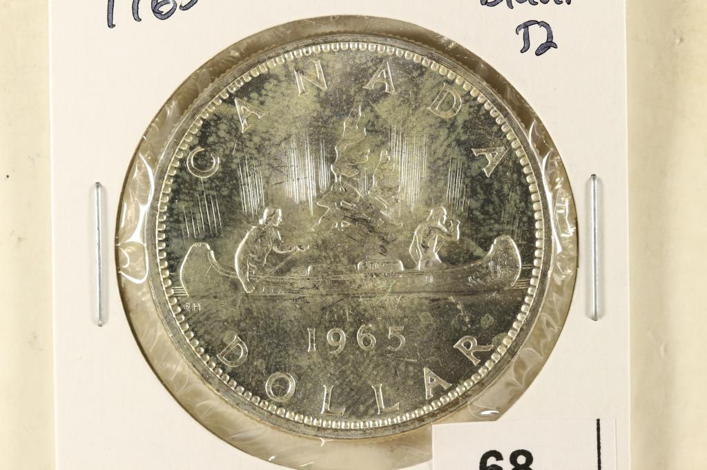 1965 BLUNT TYPE II CANADA SILVER DOLLAR BU (1 of 2)