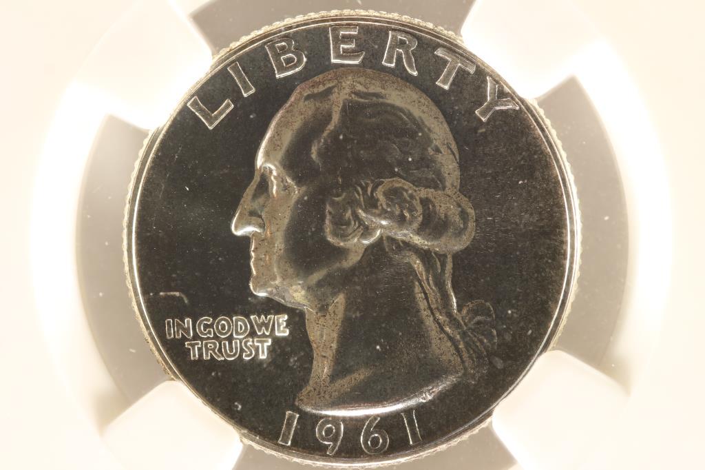 1961 WASHINGTON SILVER QUARTER NGC PF67 (1 of 3)
