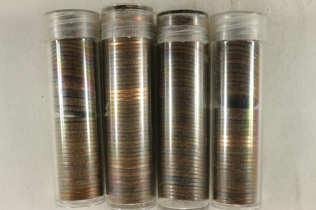 4 ROLLS OF CANADA 1 CENTS 1929 (48 COINS), 1937 (1 of 1)