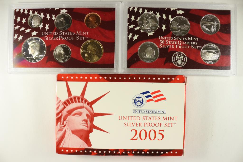 2005 US SILVER PROOF SET (WITH BOX) (1 of 2)
