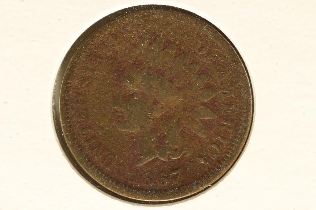1867 INDIAN HEAD CENT KEY DATE (1 of 2)