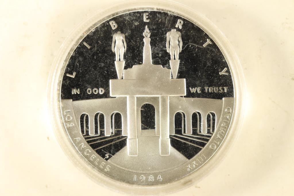 1984-S US OLYMPIC PROOF SILVER DOLLAR (1 of 2)