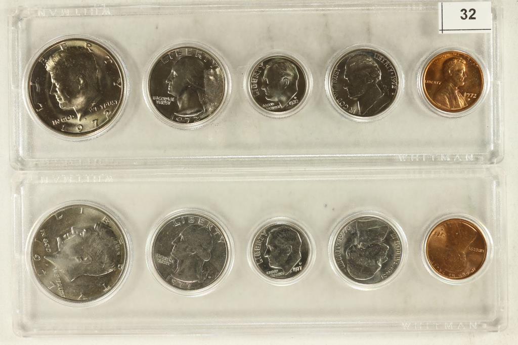 1972-D & 1977-D US YEAR SETS BRILLIANT UNC IN (1 of 2)