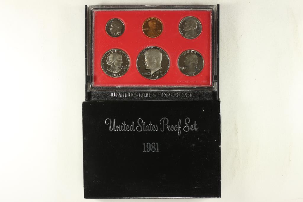 1981 US PROOF SET (WITH BOX) (1 of 2)