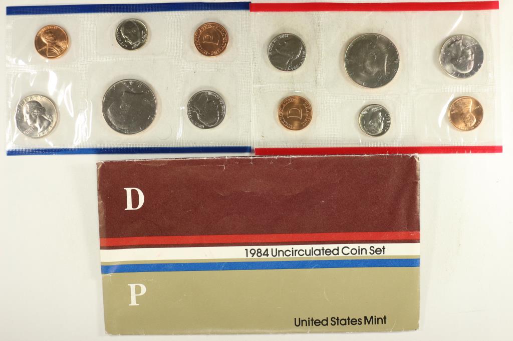1984 US MINT SET (UNC) P/D (WITH ENVELOPE) (1 of 2)