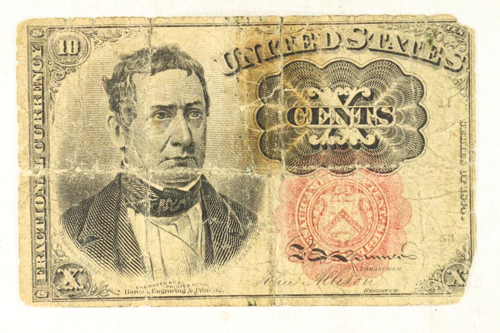 1874 10 CENT US FRACTIONAL CURRENCY (1 of 2)