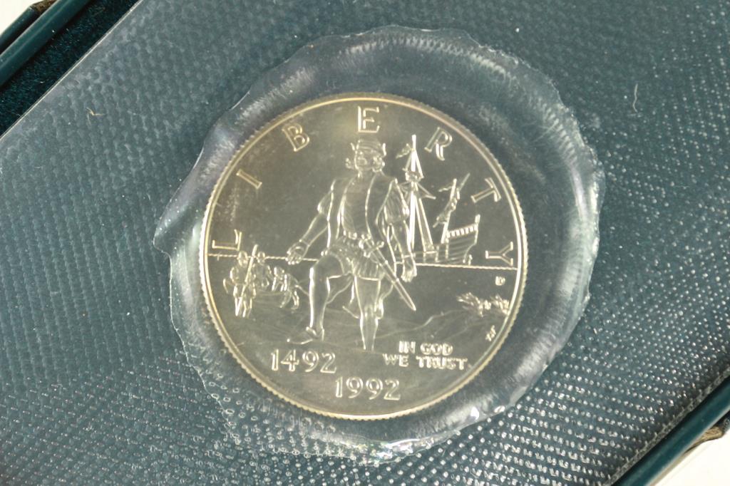 1992 COLUMBUS QUINCENTENARY UNC HALF DOLLAR (1 of 3)
