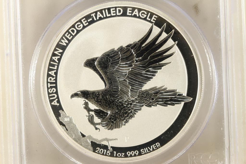 2015-P AUSTRALIA WEDGE TAILED EAGLE PCGS MS70 (1 of 3)