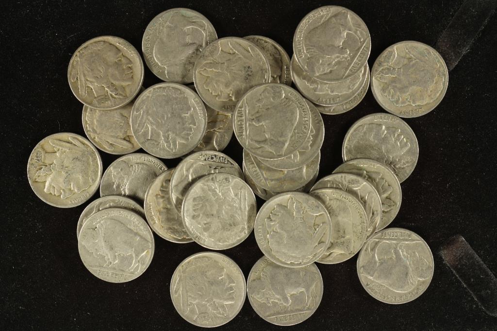 30 ASSORTED 1930'S FULL DATE BUFFALO NICKELS (1 of 1)