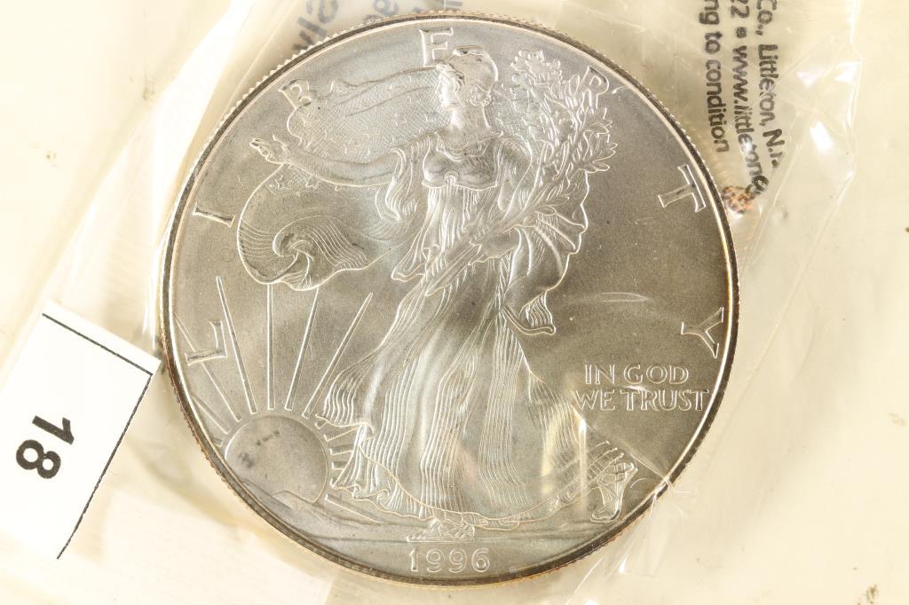 1996 AMERICAN SILVER EAGLE BRILLIANT UNC (1 of 2)