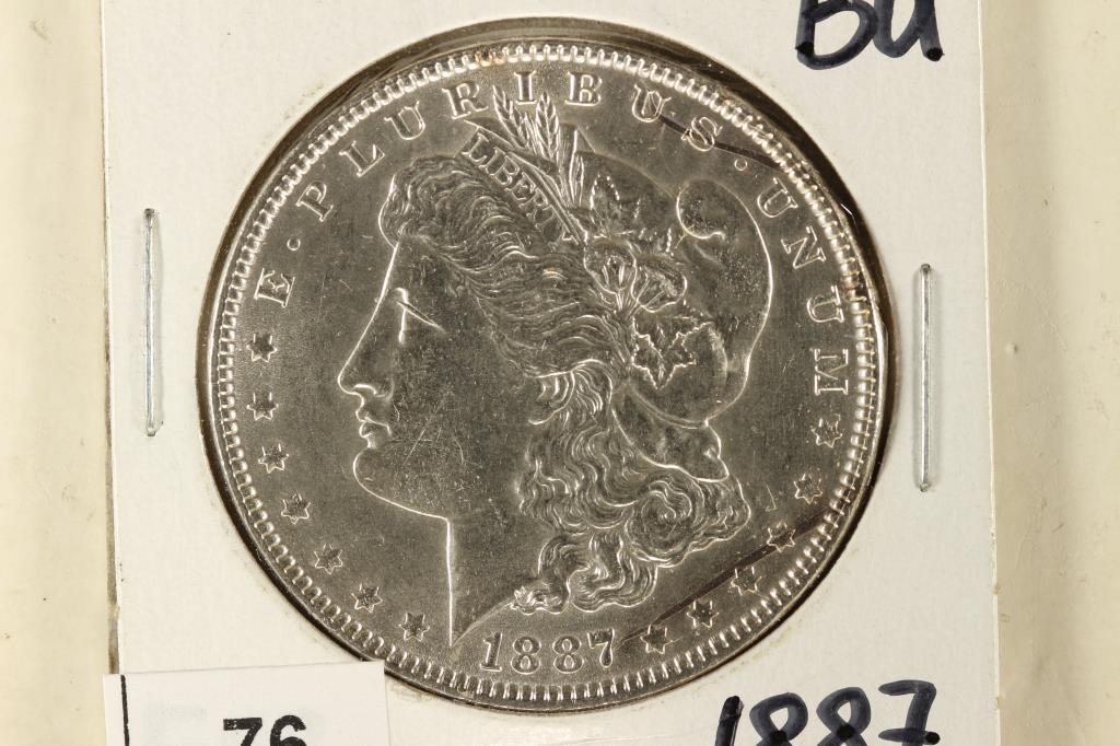 1887 MORGAN SILVER DOLLAR BRILLIANT UNC (1 of 2)