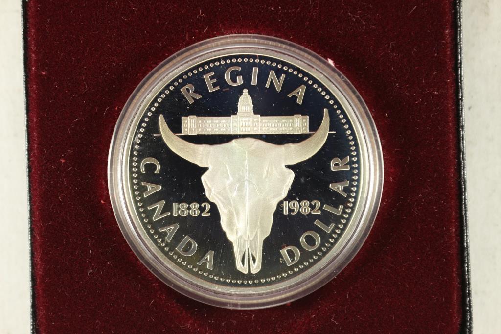 1982 CANADA REGINA PROOF SILVER DOLLAR (1 of 3)