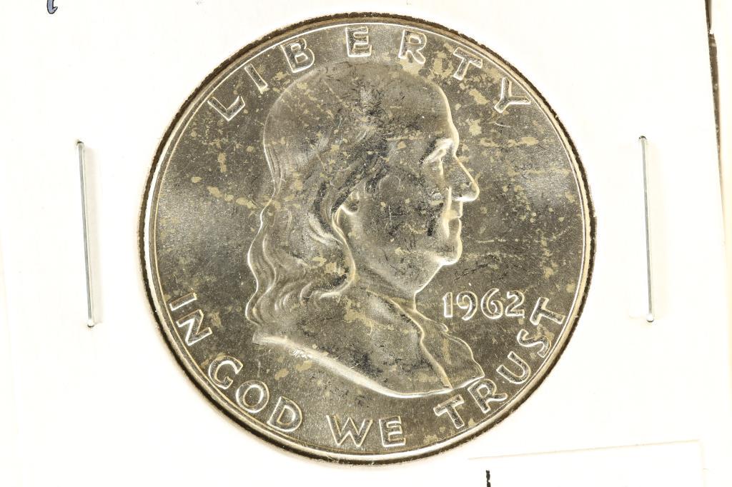 1962-D FRANKLIN HALF DOLLAR BRILLIANT UNC (1 of 2)