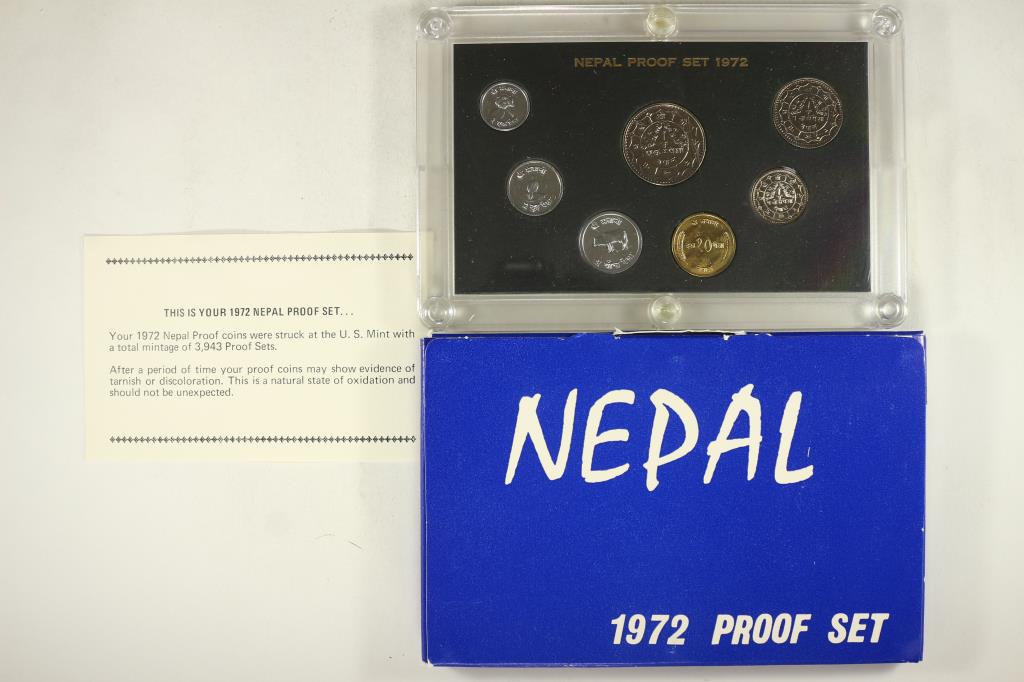 1972 NEPAL PROOF SET ORIGINAL MINT PACKAGING (1 of 2)