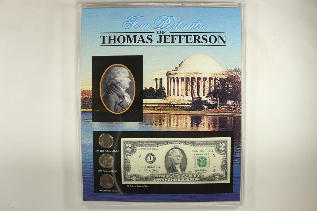FOUR PORTRAITS OF THOMAS JEFFERSON WITH A 2003 (1 of 3)