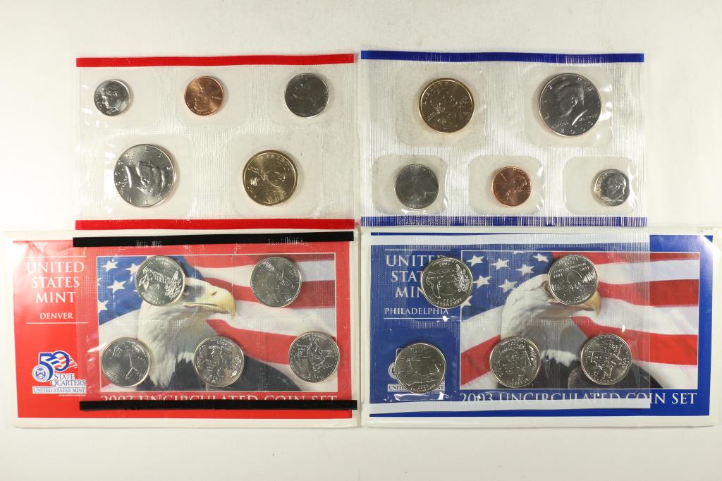 2003 US MINT SET (UNC) P/D (WITH ENVELOPE) (1 of 2)