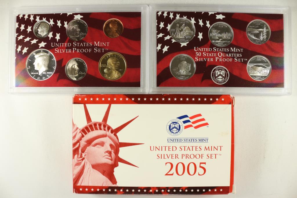 2005 US SILVER PROOF SET (WITH BOX) (1 of 2)