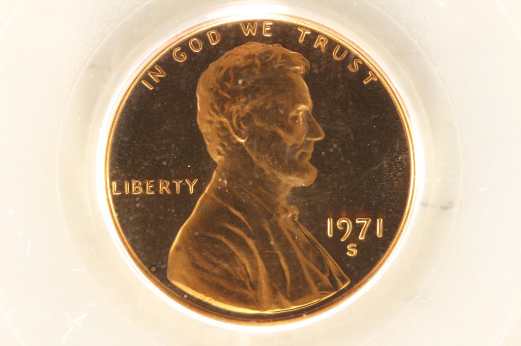 1971-S LINCOLN CENT PCGS PR68RD (1 of 3)