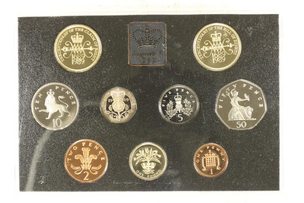 1989 UNITED KINGDOM 9 COIN PROOF SET (1 of 2)