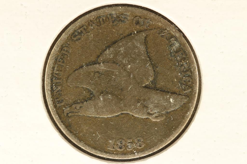 1858 (LARGE LETTER) FLYING EAGLE CENT (1 of 2)