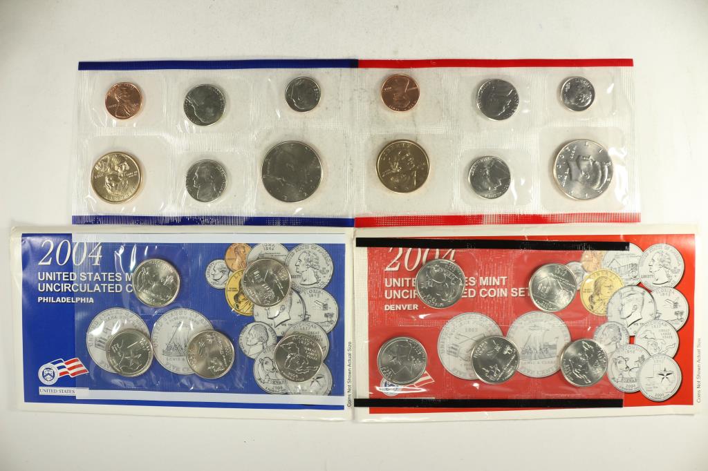 2004 US MINT SET (UNC) P/D (WITH ENVELOPE) (1 of 2)