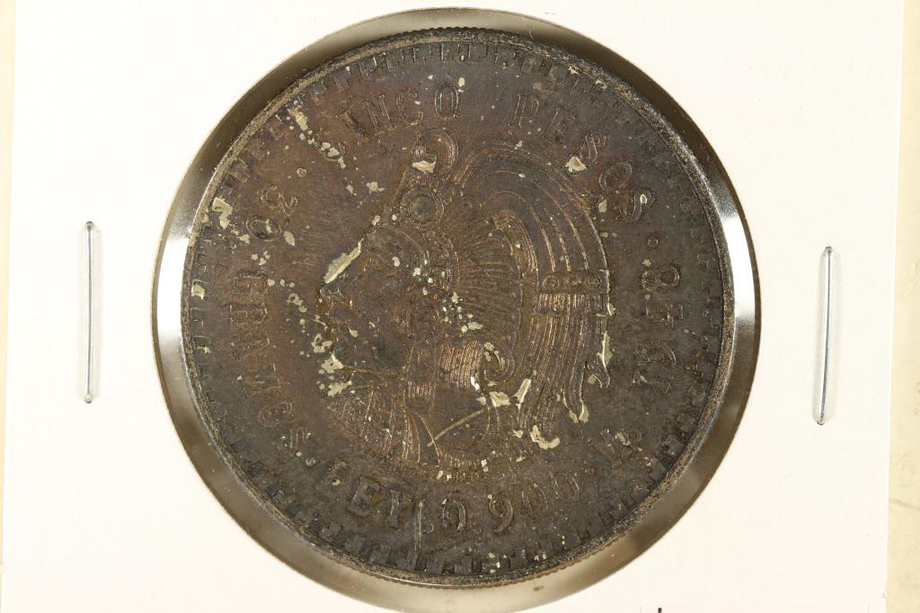 1948 MEXICO SILVER 5 PESO TONED .8680 OZ. ASW (1 of 2)