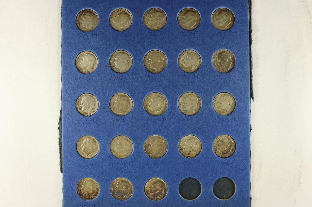 23 ALL DIFFERENT 1954-1964 SILVER ROOSEVELT DIMES: WATCH FOR OUR NEXT AUCTION ON MONDAY AUGUST 2ND, 2021 AT 7 PM EDT