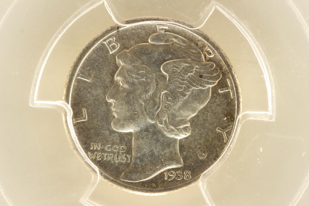 1938 MERCURY DIME PCGS AU55 (1 of 3)
