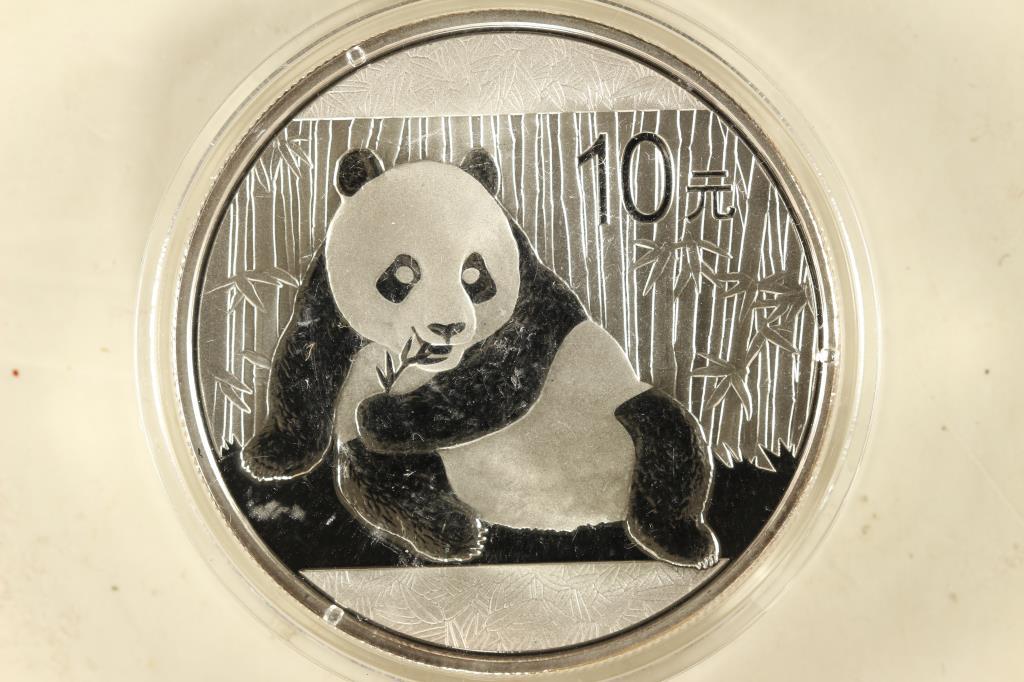 2015 CHINA 10 YUAN SILVER PANDA COIN (UNC): WATCH FOR OUR NEXT AUCTION ON MONDAY AUGUST 2ND, 2021 AT 7 PM EDT