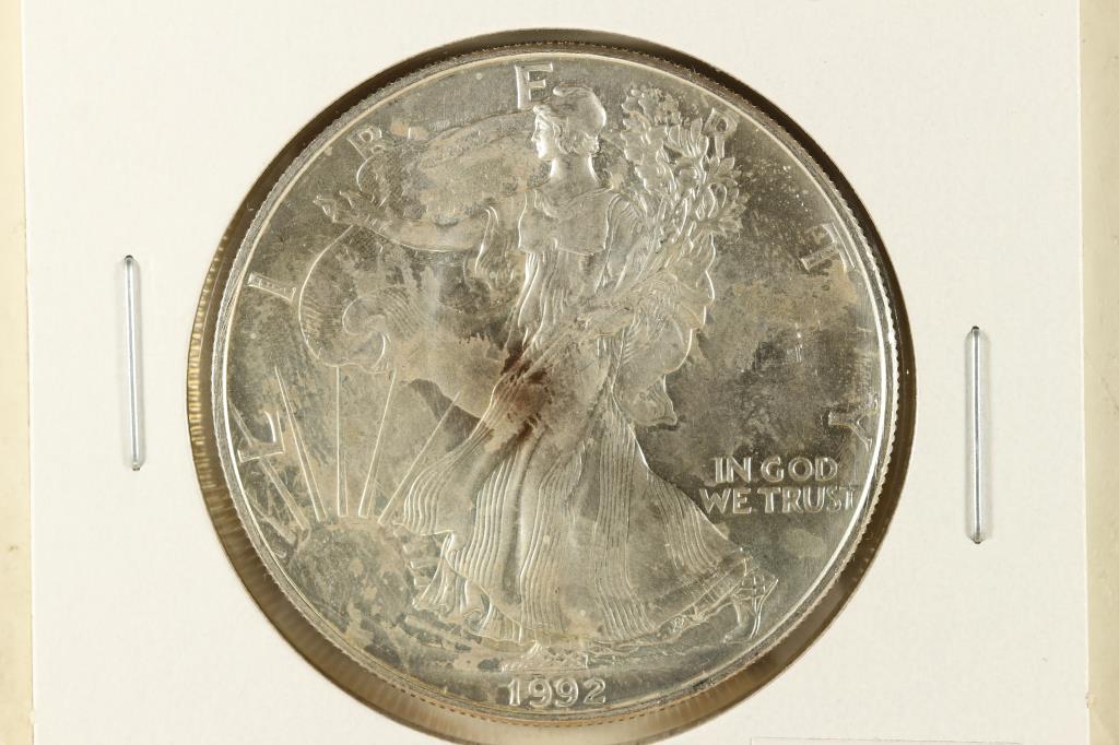 1992 AMERICAN SILVER EAGLE BRILLIANT UNC (1 of 2)