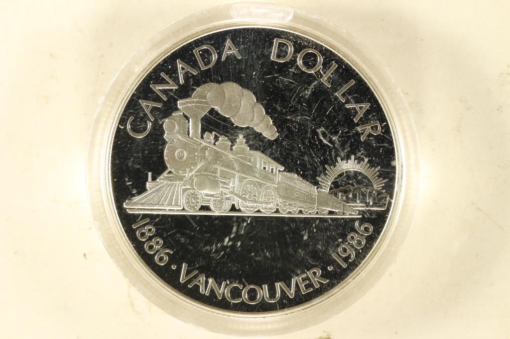 1986 CANADA VANCOUVER PROOF SILVER DOLLAR (1 of 2)