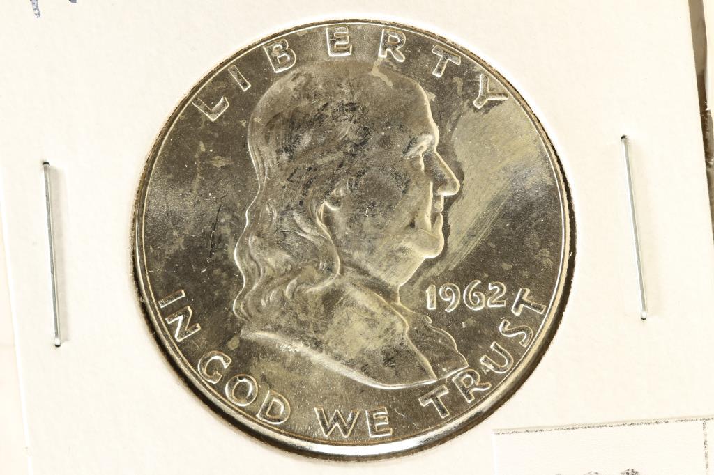 1962-D FRANKLIN HALF DOLLAR BRILLIANT UNC (1 of 2)
