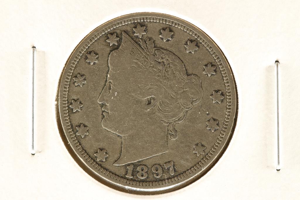 1897 LIBERTY "V" NICKEL (FINE) (1 of 2)