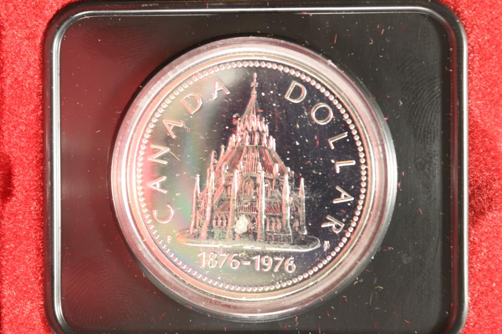 1976 CANADA LIBRARY OF PARLIAMENT PF SILVER DOLLAR (1 of 3)