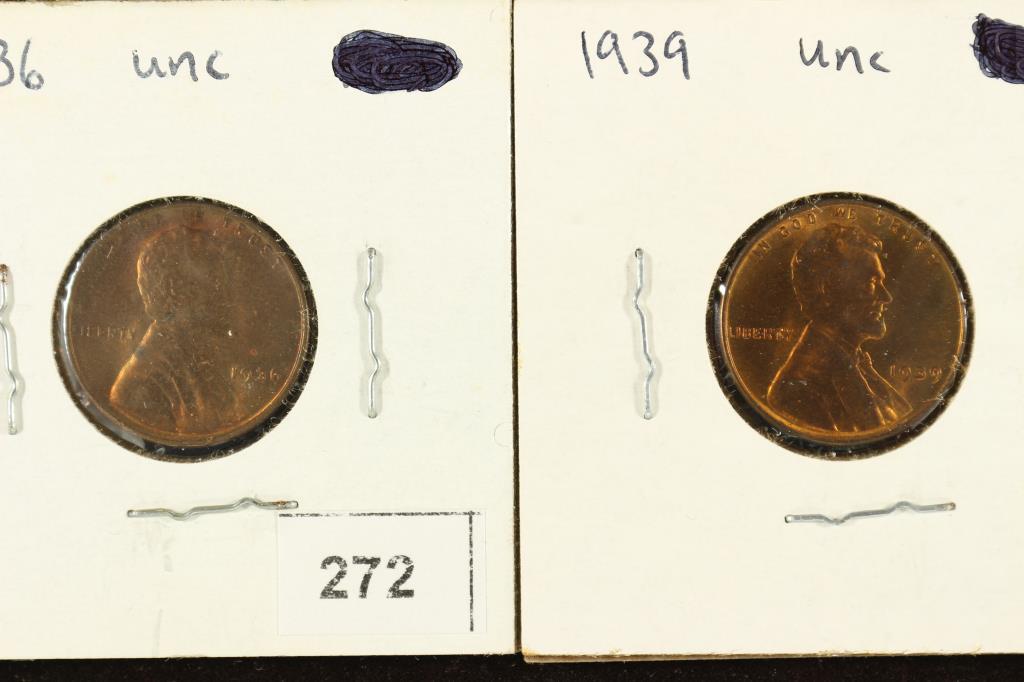 1936 & 1939 UNC LINCOLN CENTS (1 of 2)