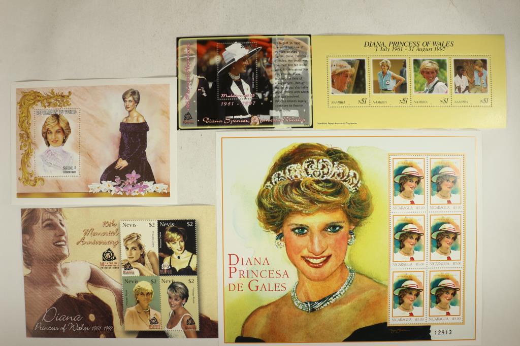 PRINCESS DIANNA COLLECTION OF MINT UNUSED POSTAGE (1 of 1)