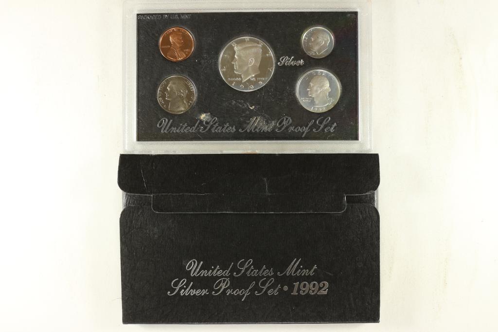 1992 US SILVER PROOF SET (WITH BOX) (1 of 2)
