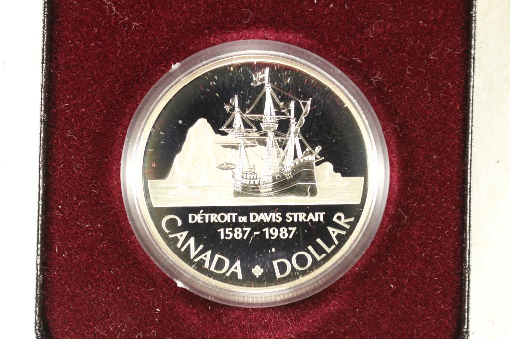 1987 CANADA DAVIS STRAIT PROOF SILVER DOLLAR (1 of 3)