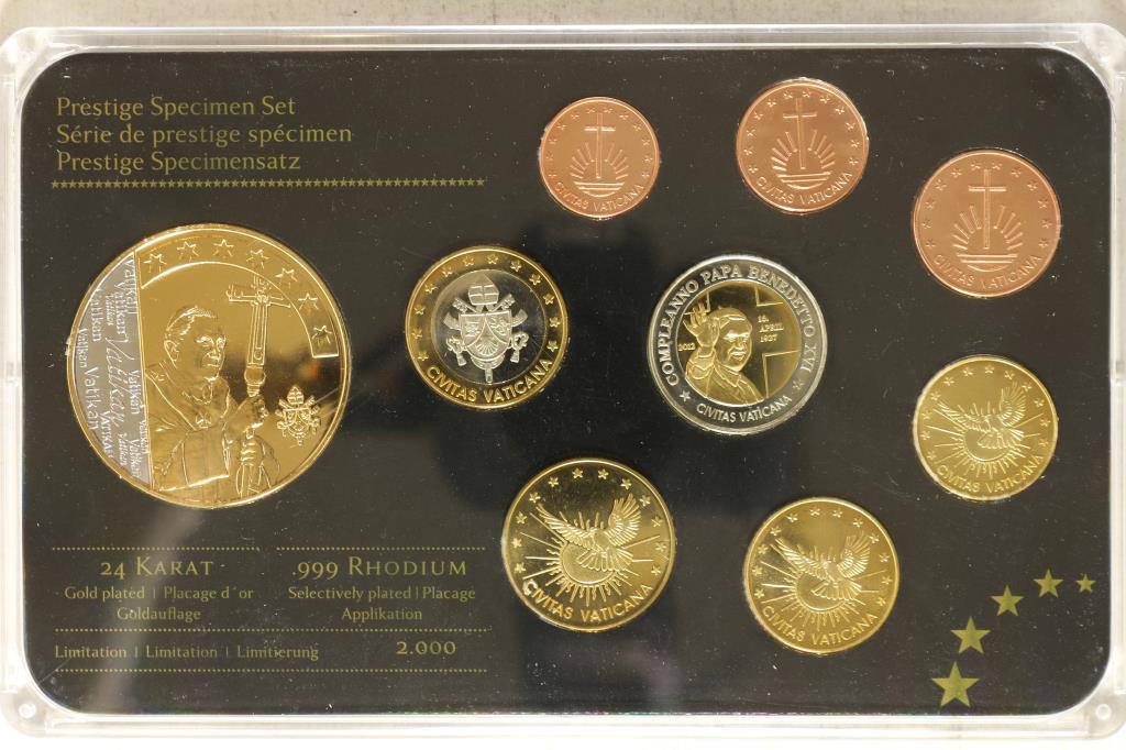2012 VATICAN 9 COIN PRESTIGE SPECIMEN SET 1 COIN (1 of 2)