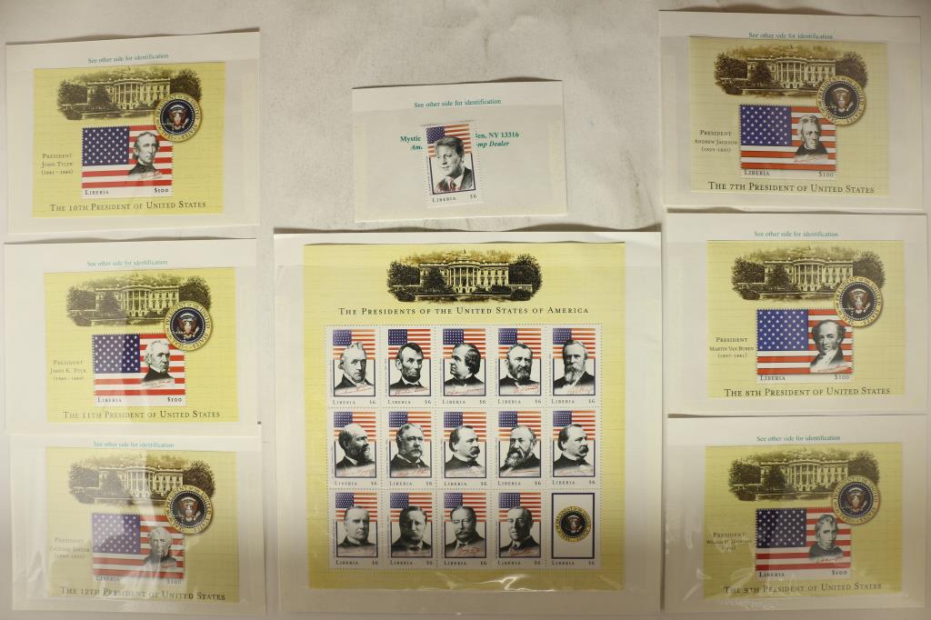 AMERICAN PRESIDENTS MINT UNUSED POSTAGE STAMPS (1 of 1)
