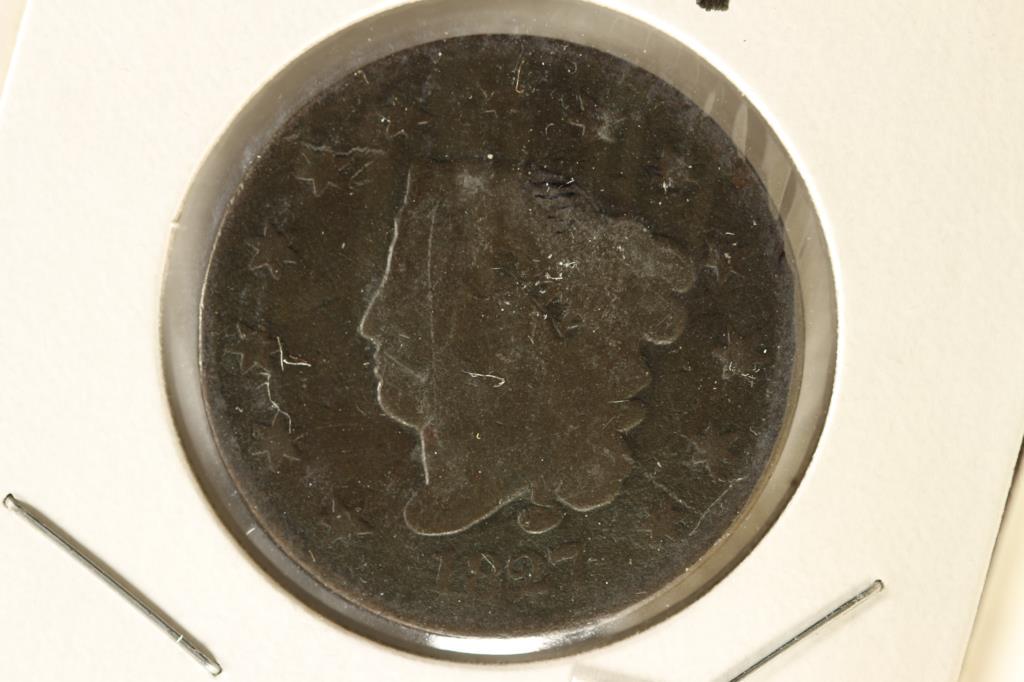 1827 US LARGE CENT WITH ROTATED DIE (1 of 2)