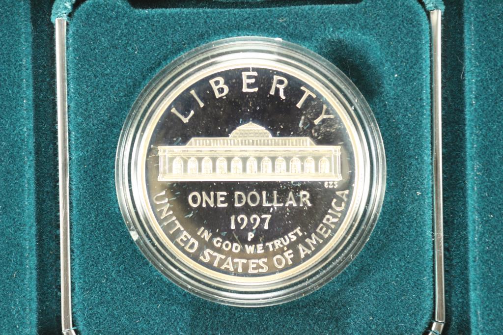 1997 US BOTANIC GARDEN COMMEMORATIVE PF SILVER (1 of 3)