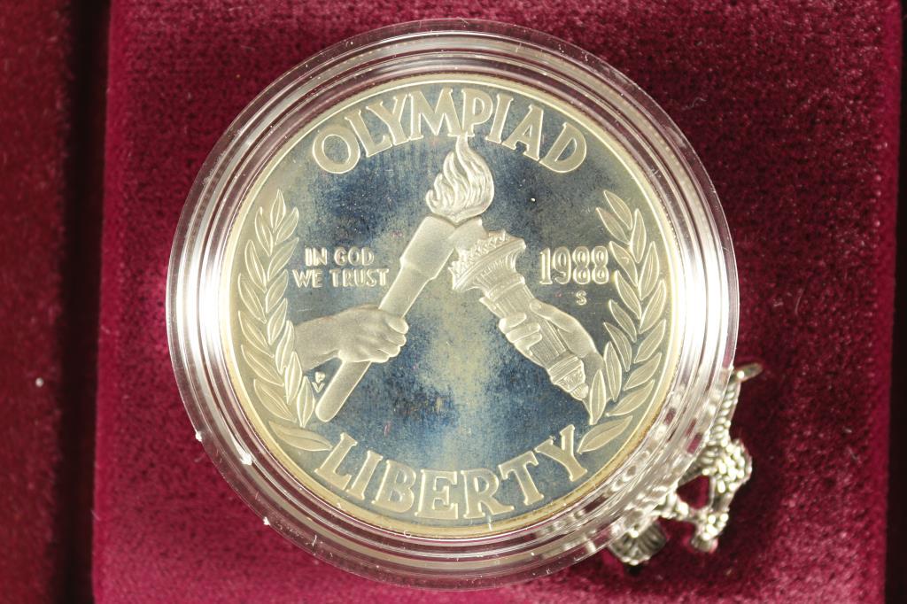 1988 US OLYMPIC PROOF SILVER DOLLAR (1 of 3)