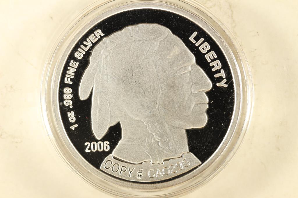 1 TROY OZ .999 FINE SILVER PROOF ROUND 2006 (1 of 2)