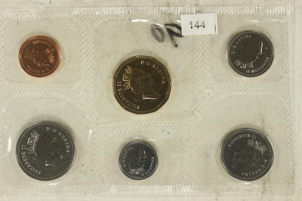 1990 CANADA UNC SET NO ENVELOPE: PLEASE WATCH FOR OUR NEXT AUCTION ON MONDAY AUGUST 30TH, 2021.