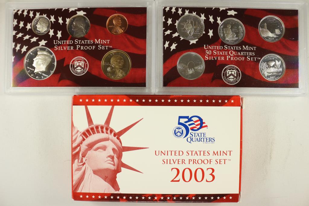 2003 US SILVER PROOF SET (WITH BOX) (1 of 2)
