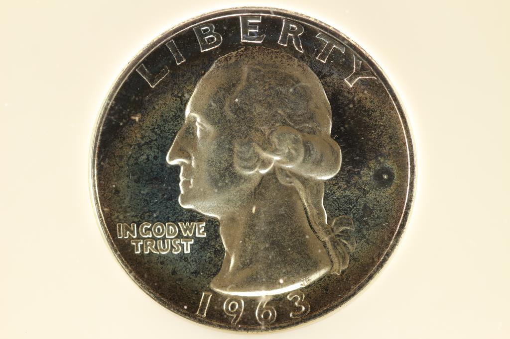1963 WASHINGTON SILVER QUARTER NGC PF68 CAMEO (1 of 3)