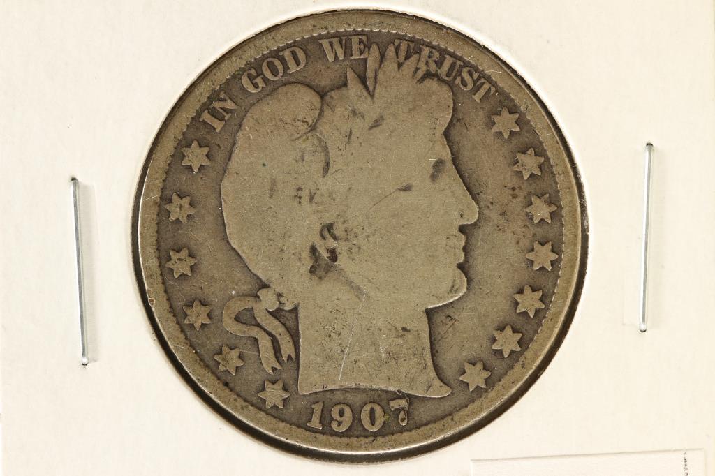1907 BARBER HALF DOLLAR (1 of 2)