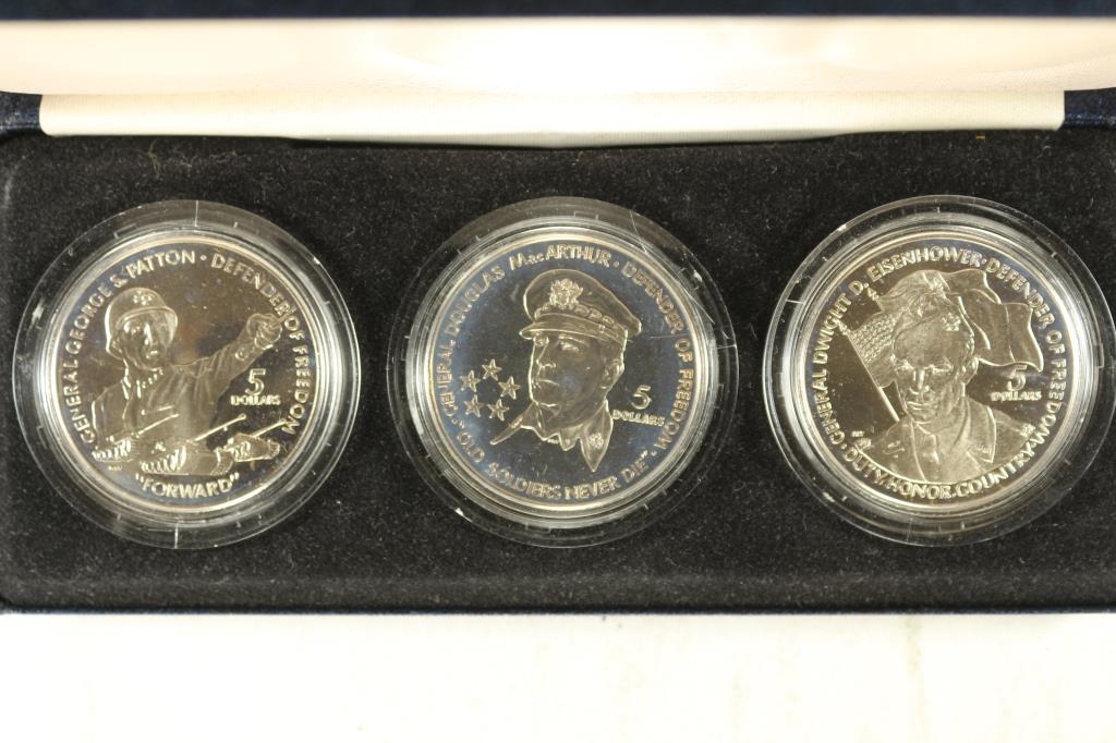 SET OF 3-1989/1990 NIUE $5 PROOF COINS 1 IS (1 of 3)